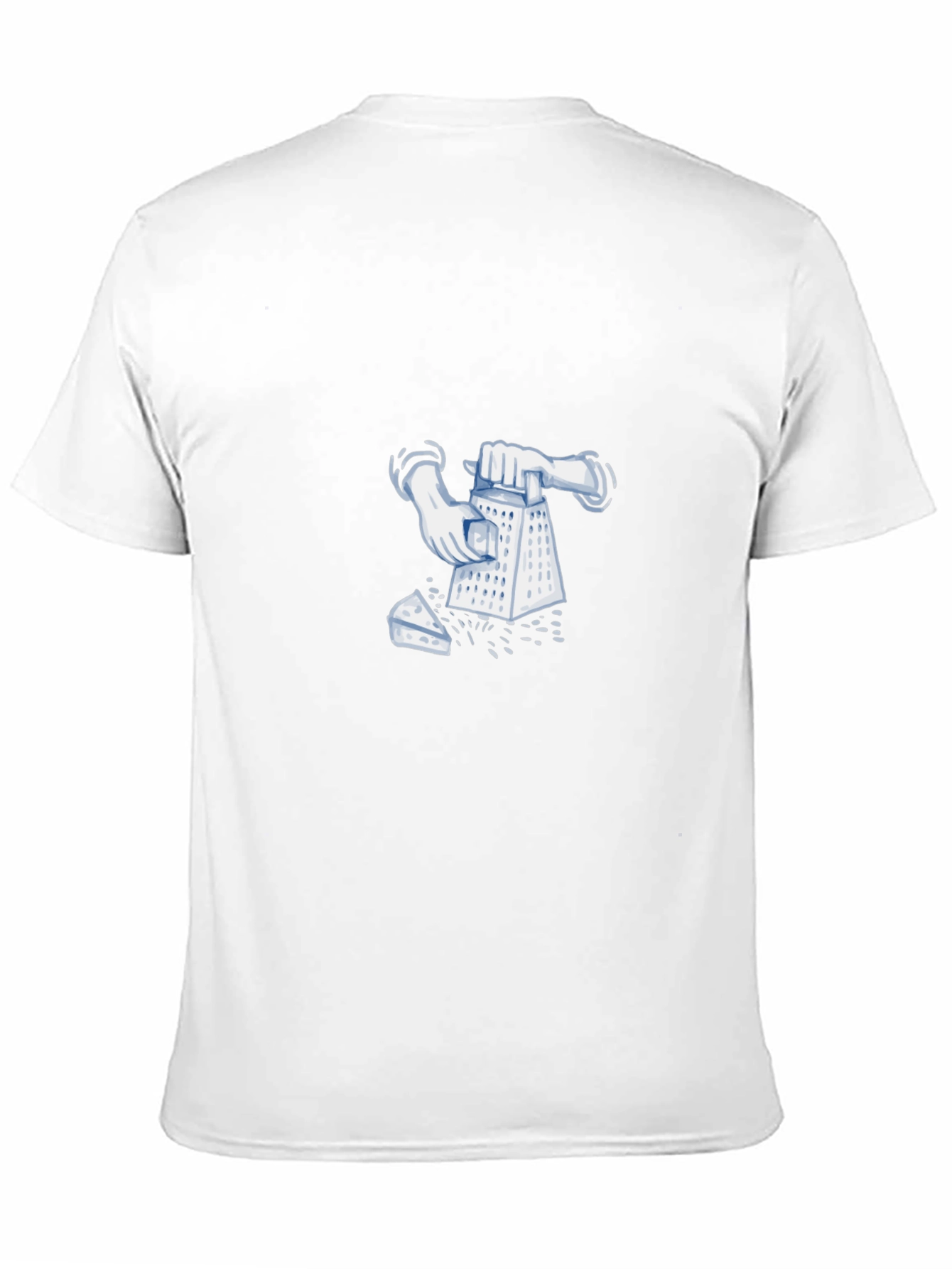 Funny Cheese Grater Graphic Black T-Shirt