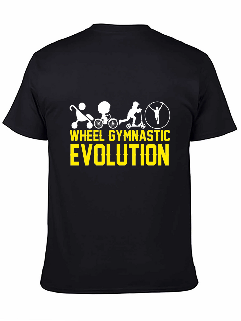 Wheel Gymnastic Evolution Black T-Shirt