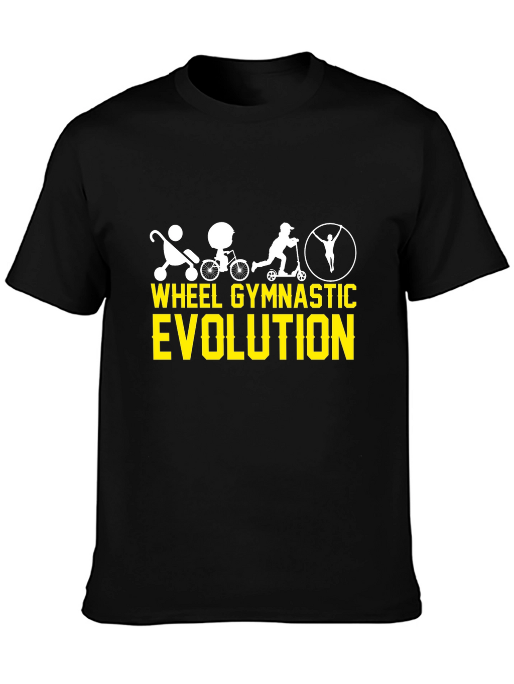 Wheel Gymnastic Evolution Black T-Shirt
