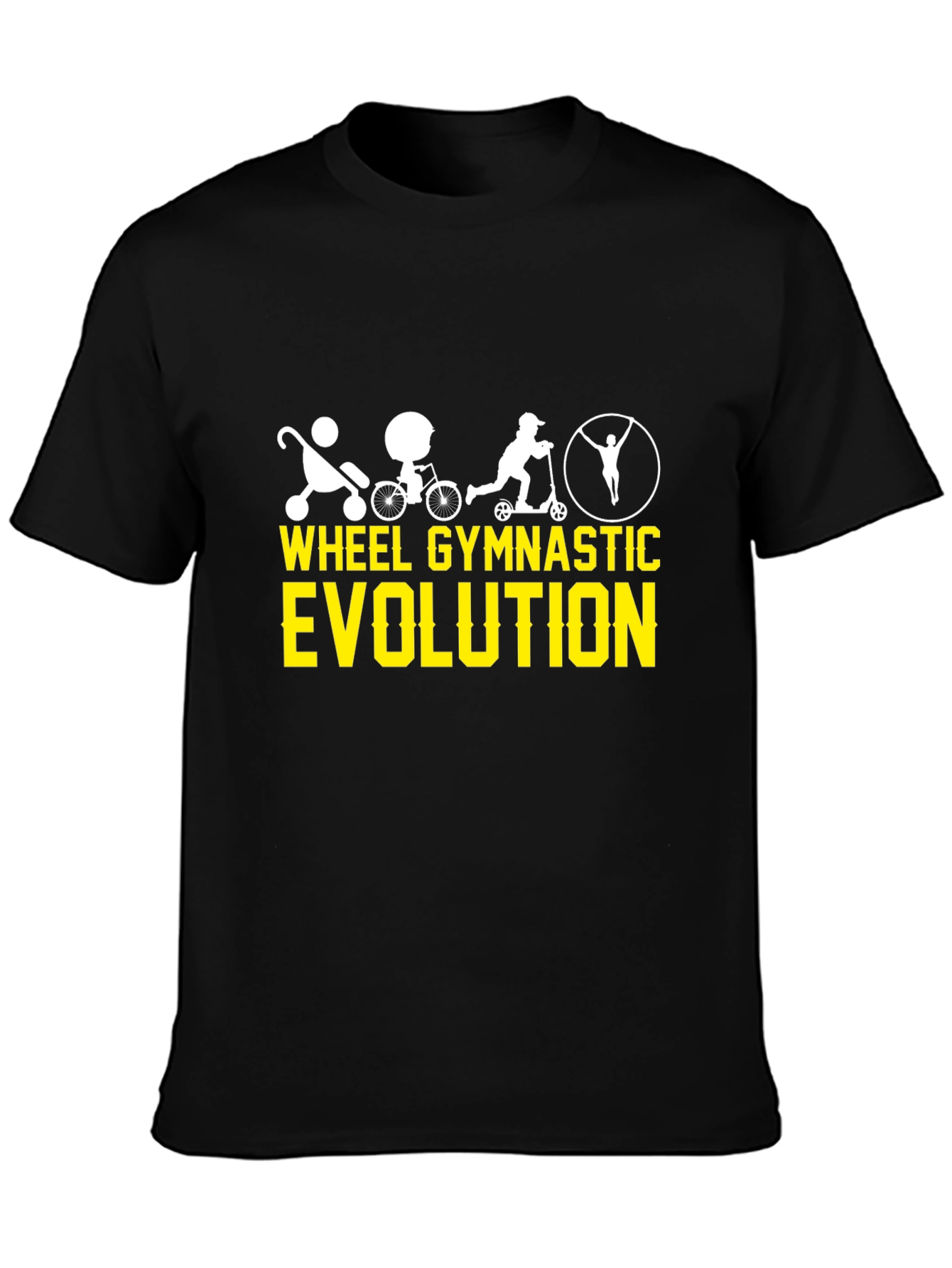 Wheel Gymnastic Evolution Black T-Shirt