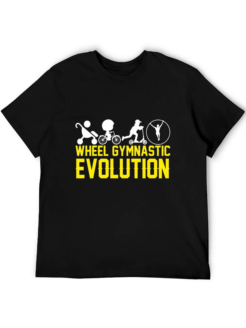 Wheel Gymnastic Evolution Black T-Shirt