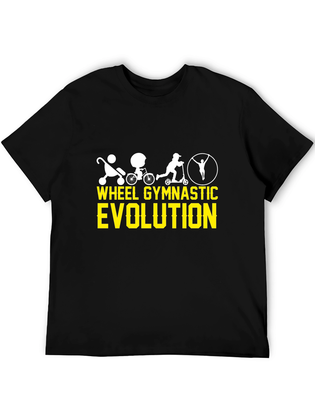 Wheel Gymnastic Evolution Black T-Shirt