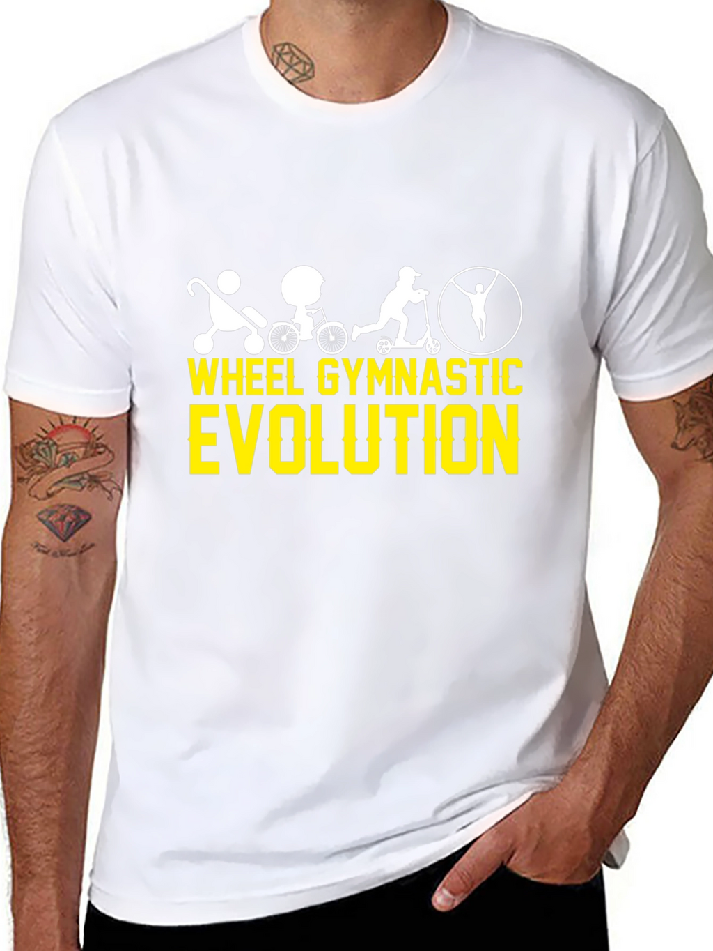 Wheel Gymnastic Evolution Black T-Shirt
