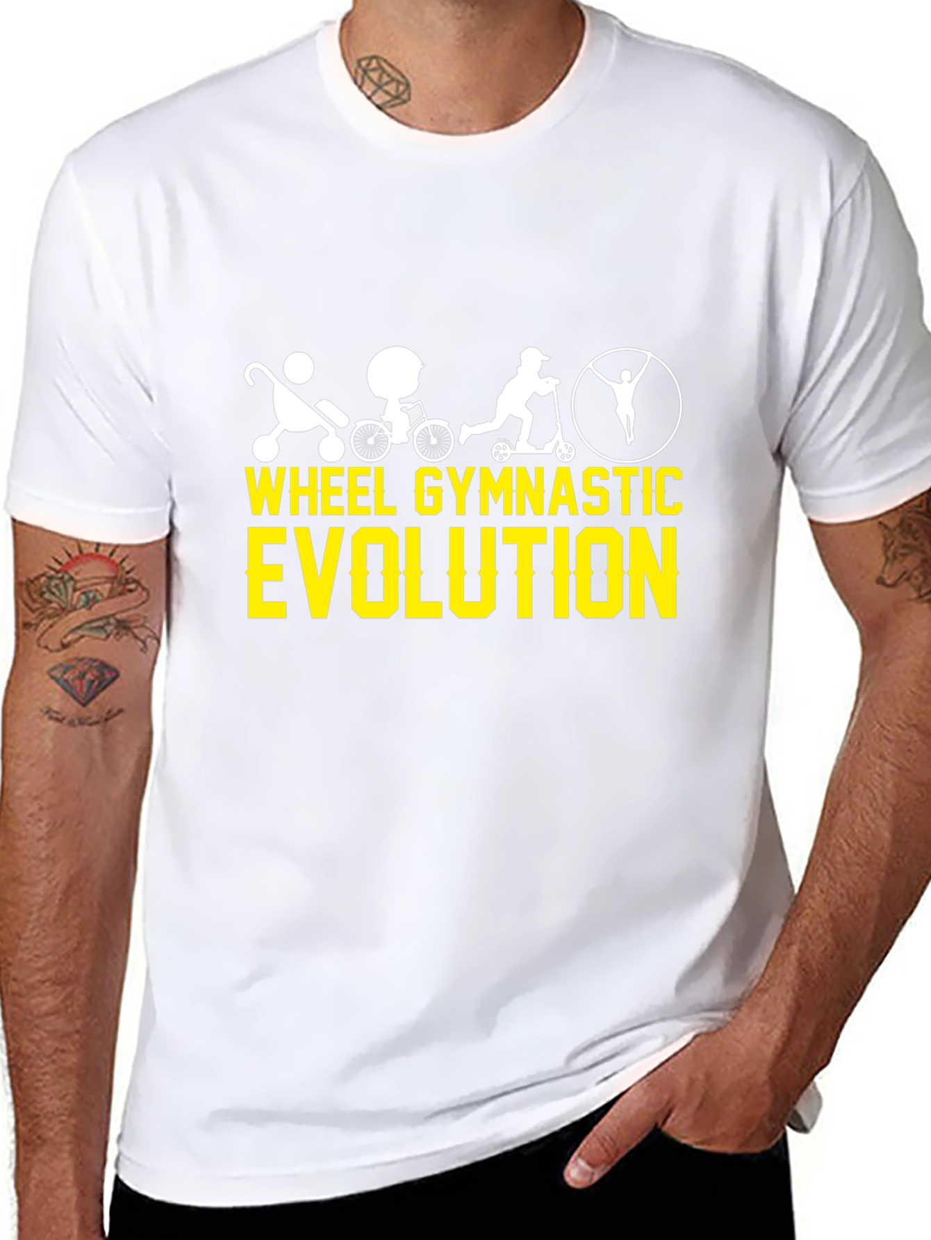 Wheel Gymnastic Evolution Black T-Shirt