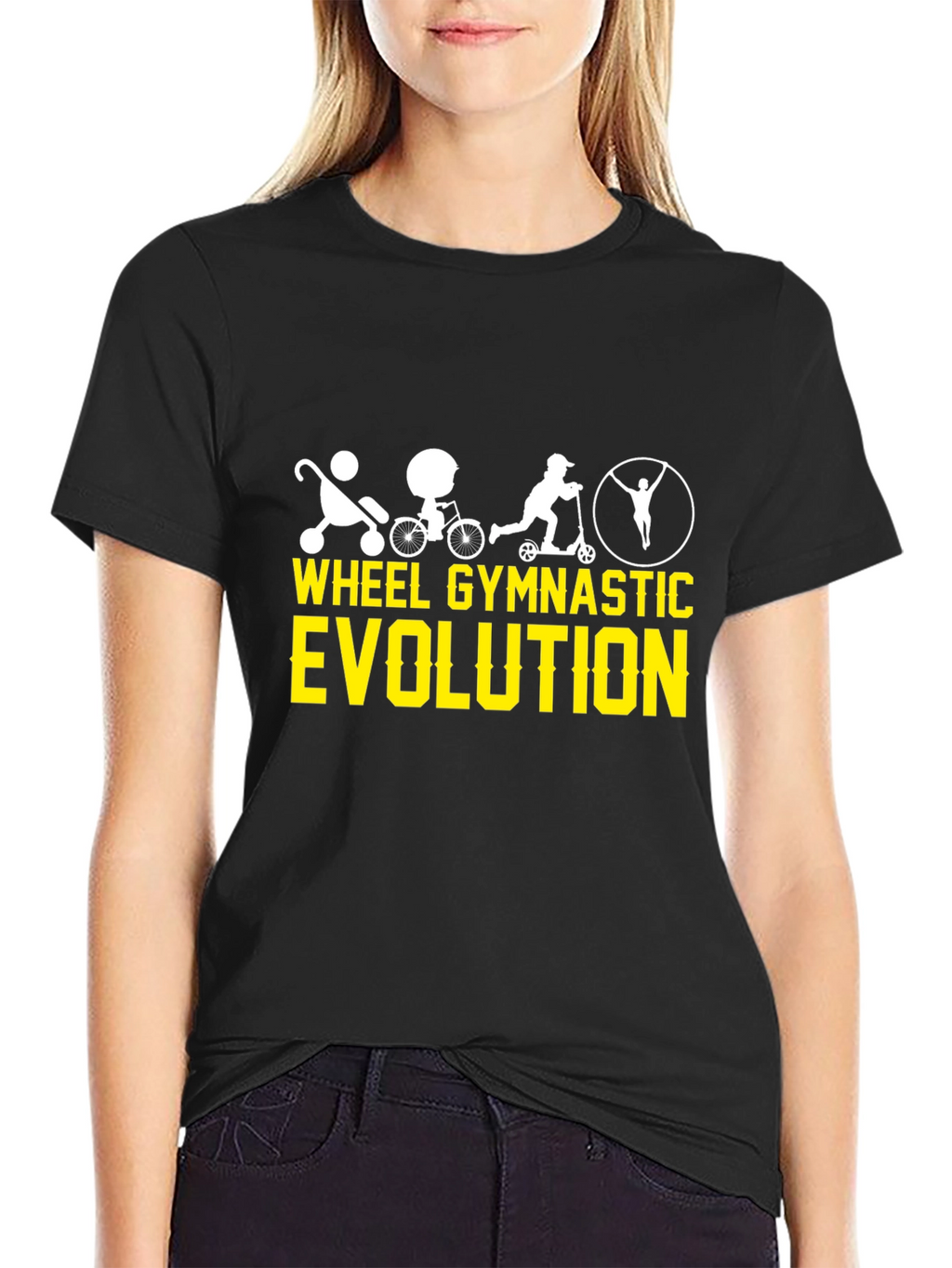 Wheel Gymnastic Evolution Black T-Shirt