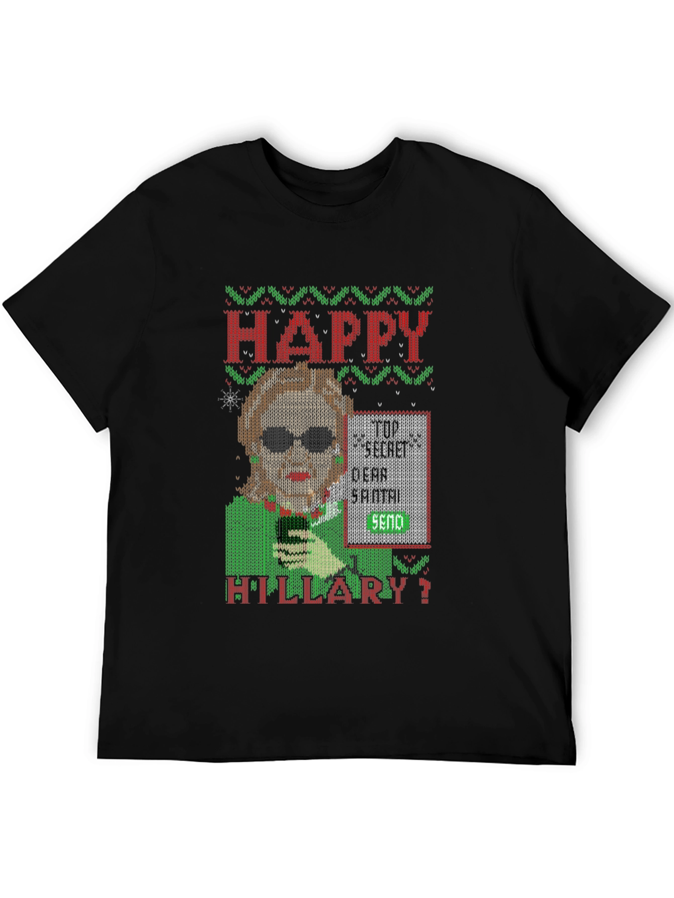 Happy Hillary Funny Christmas Sweater T-Shirt