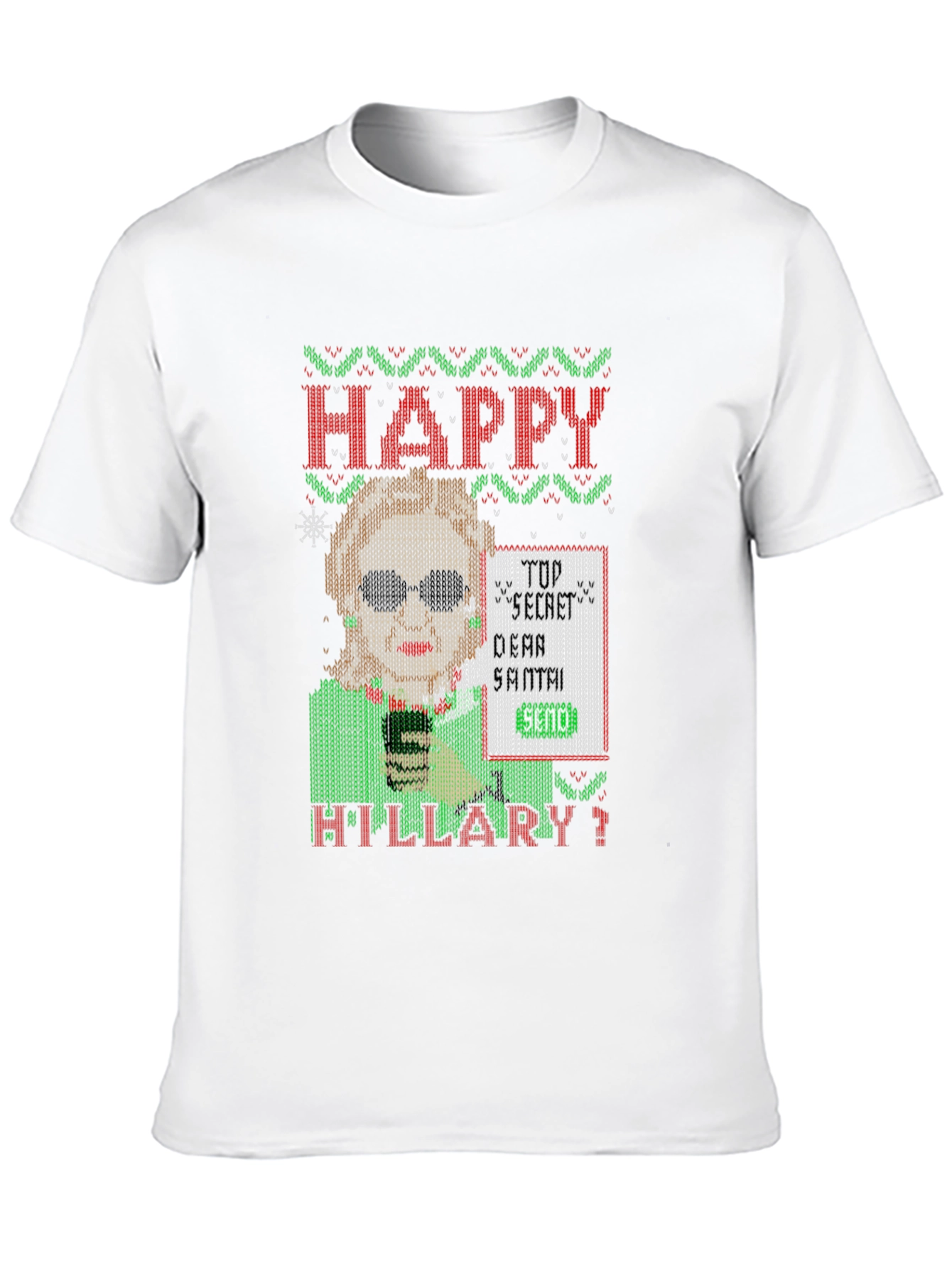 Happy Hillary Funny Christmas Sweater T-Shirt