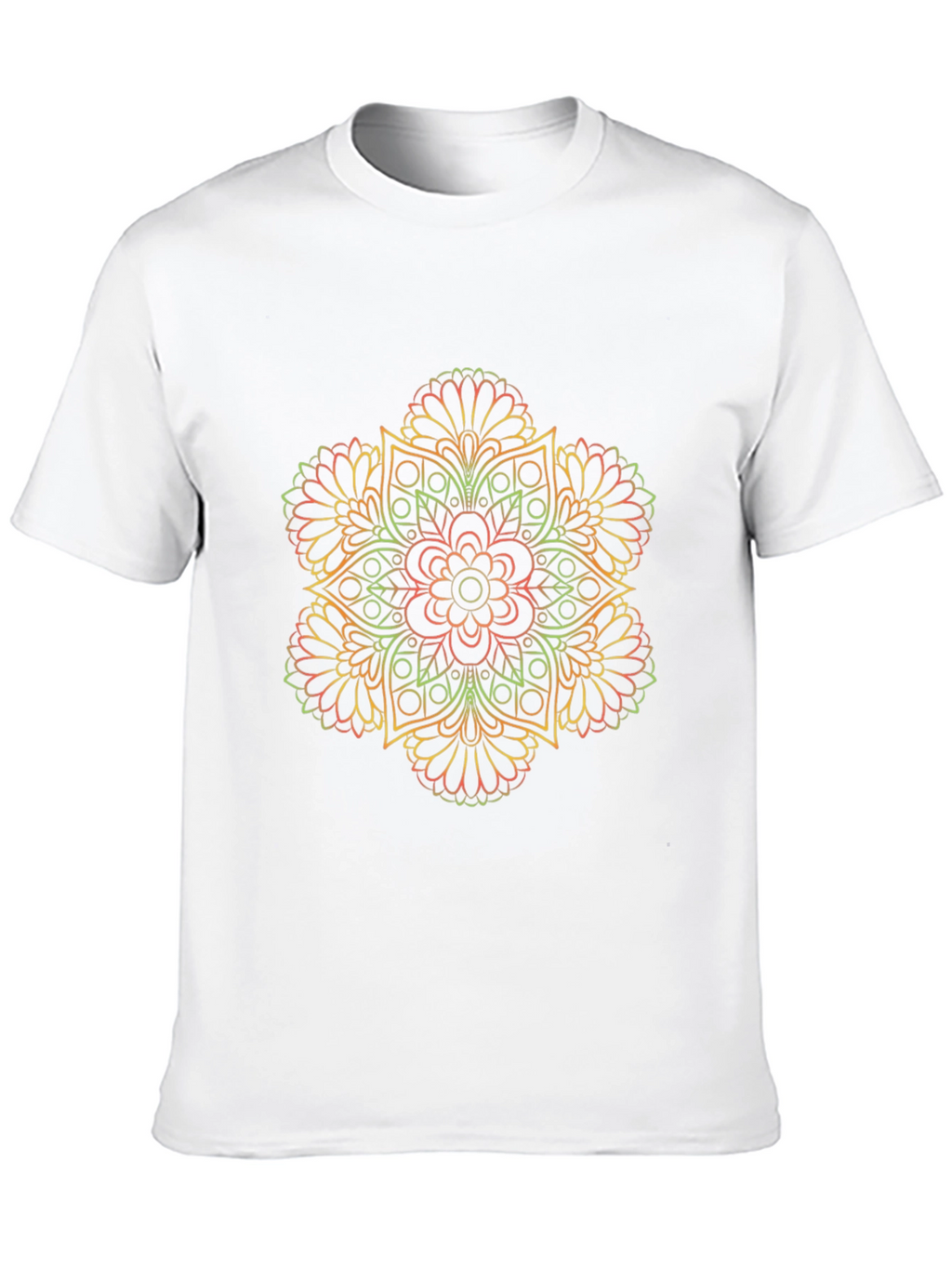 Mandala Graphic Print Black T-Shirt