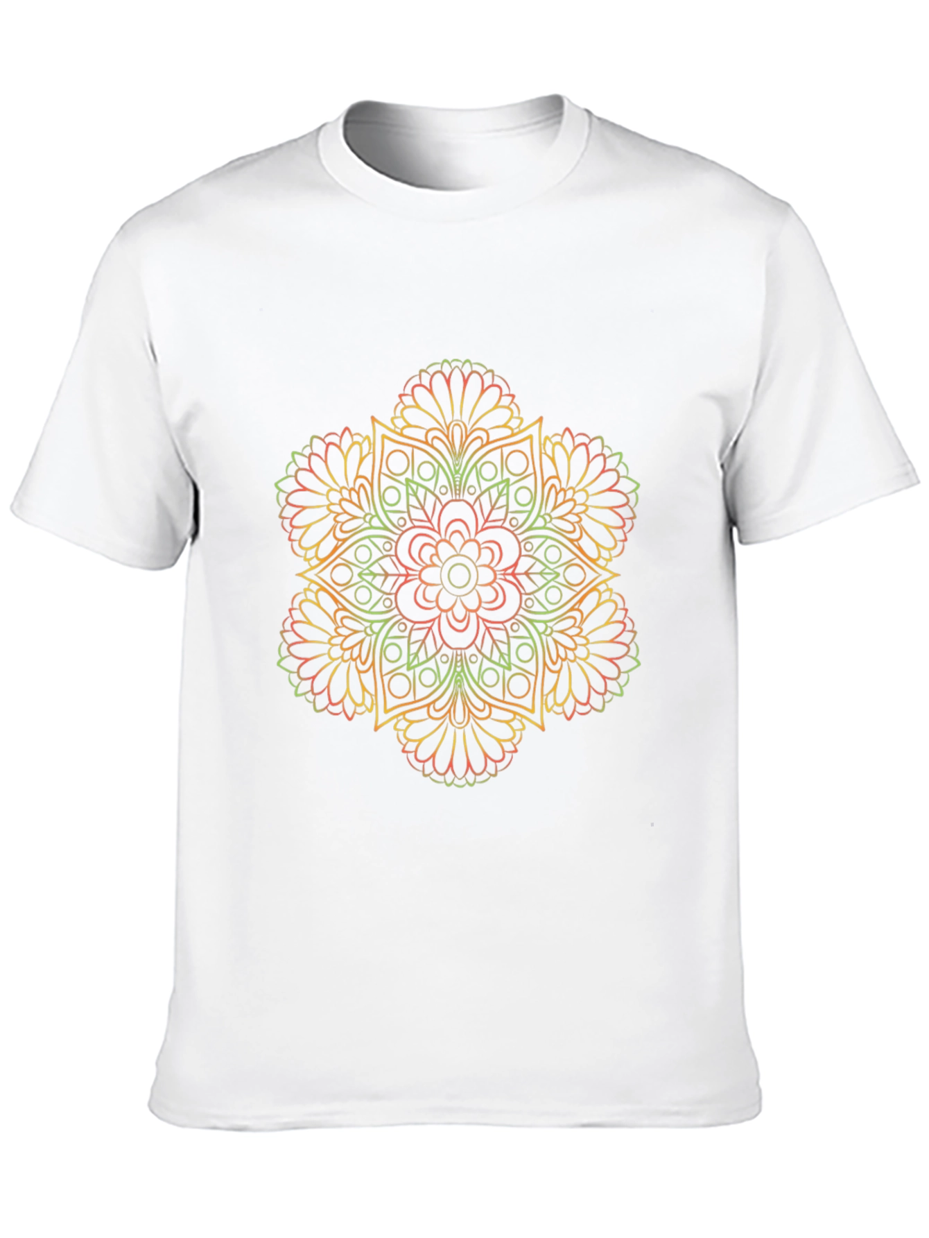 Mandala Graphic Print Black T-Shirt