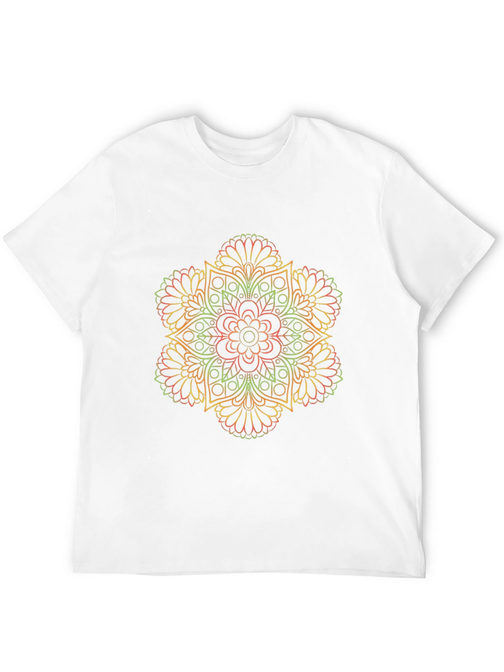 Mandala Graphic Print Black T-Shirt