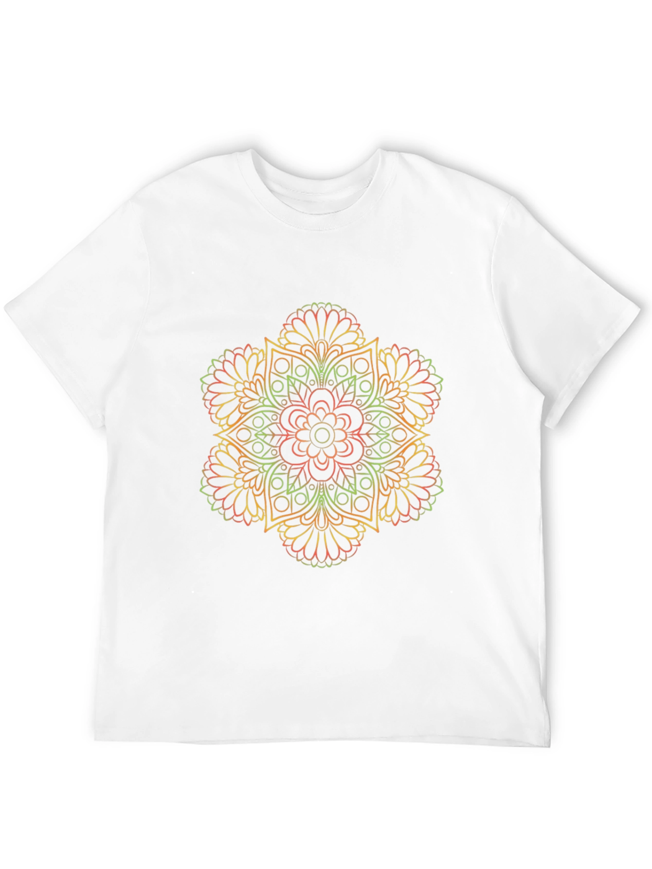 Mandala Graphic Print Black T-Shirt