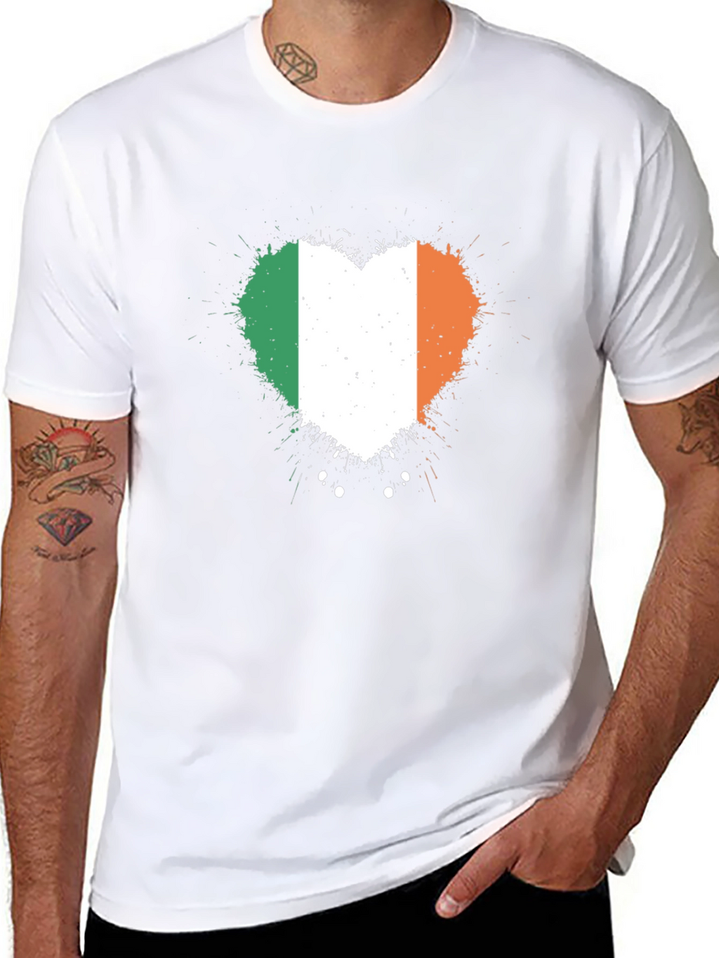 Irish Flag Heart T-Shirt - Show Your Irish Pride!