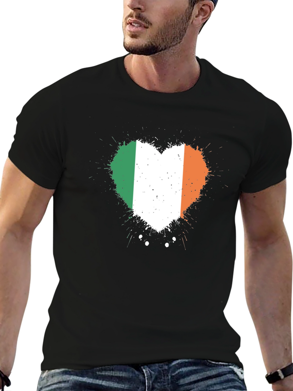 Irish Flag Heart T-Shirt - Show Your Irish Pride!