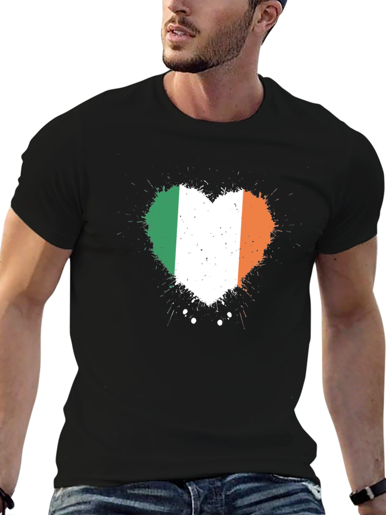 Irish Flag Heart T-Shirt - Show Your Irish Pride!