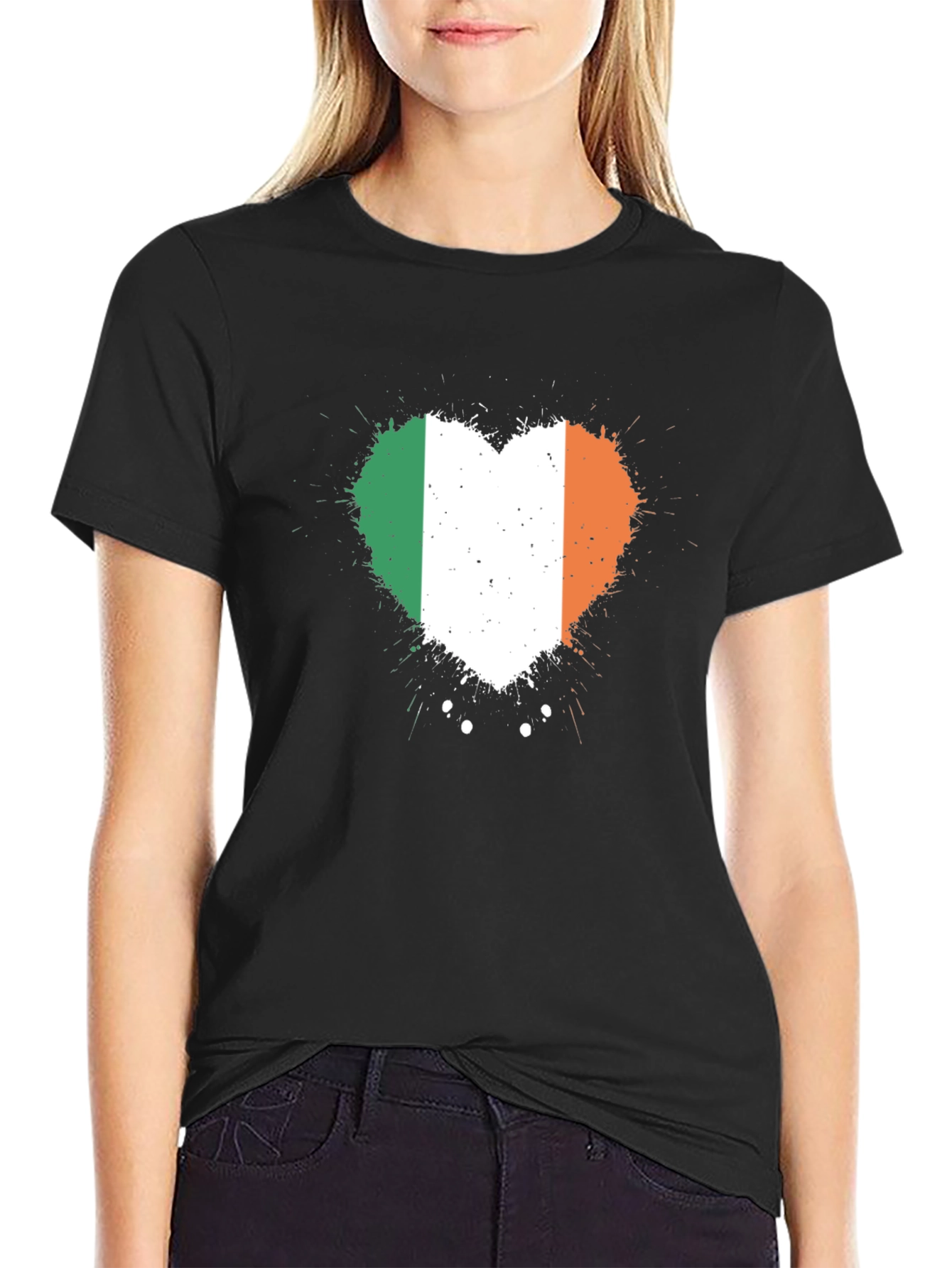 Irish Flag Heart T-Shirt - Show Your Irish Pride!