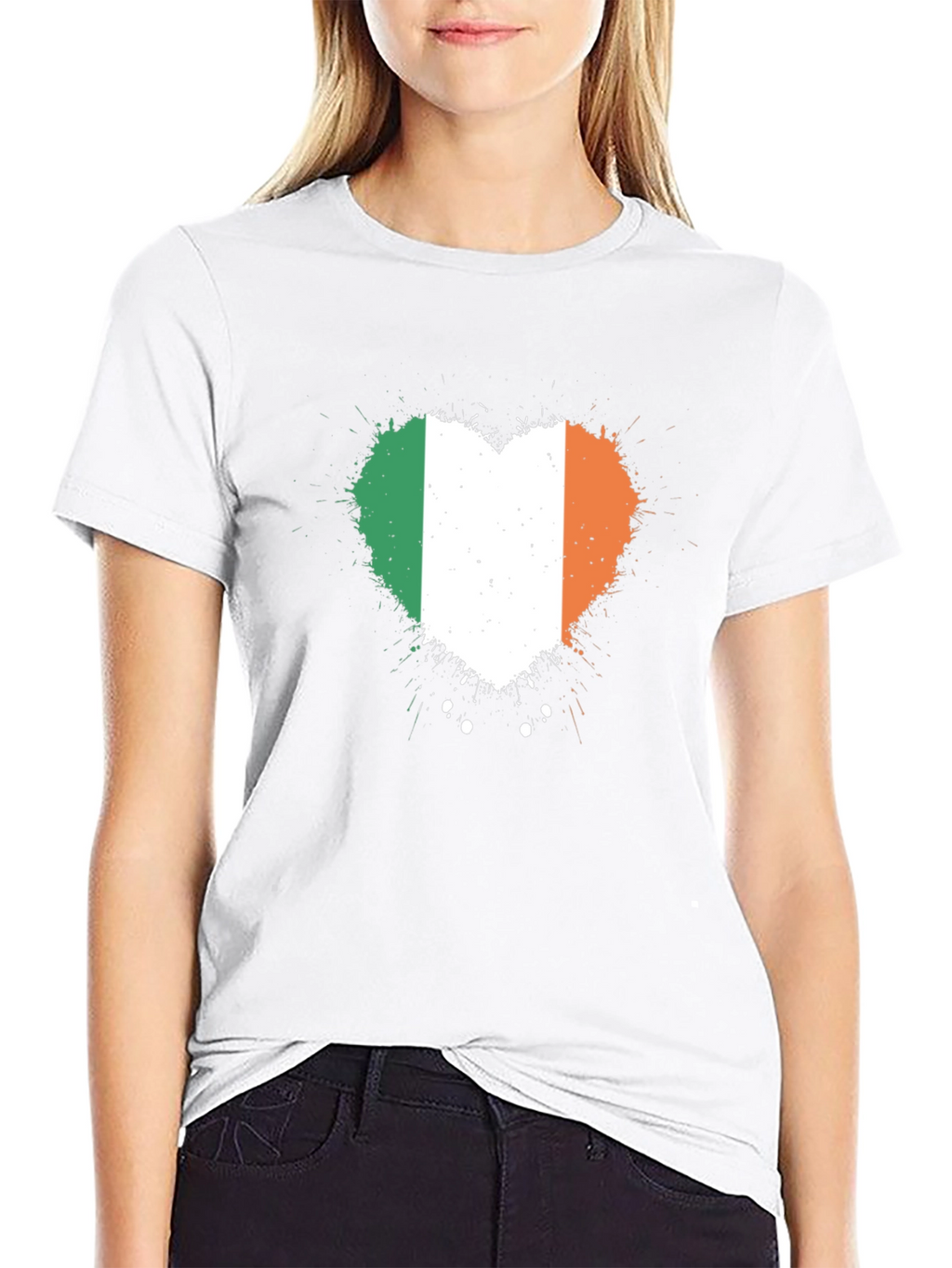 Irish Flag Heart T-Shirt - Show Your Irish Pride!