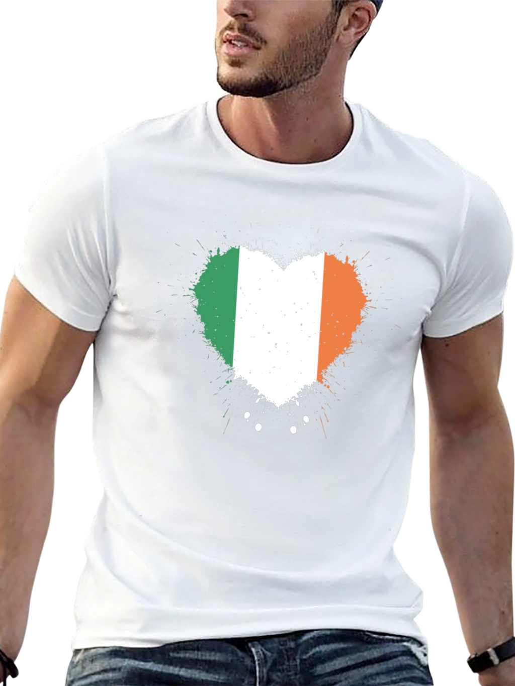 Irish Flag Heart T-Shirt - Show Your Irish Pride!