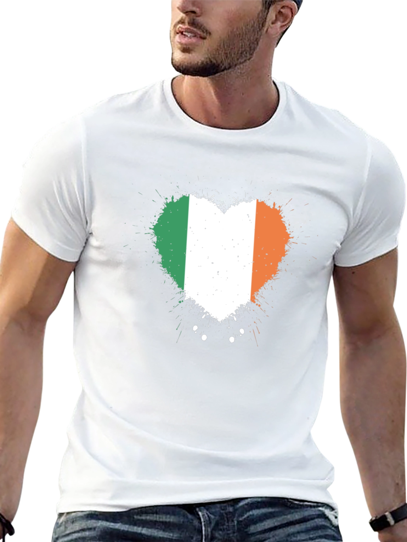 Irish Flag Heart T-Shirt - Show Your Irish Pride!