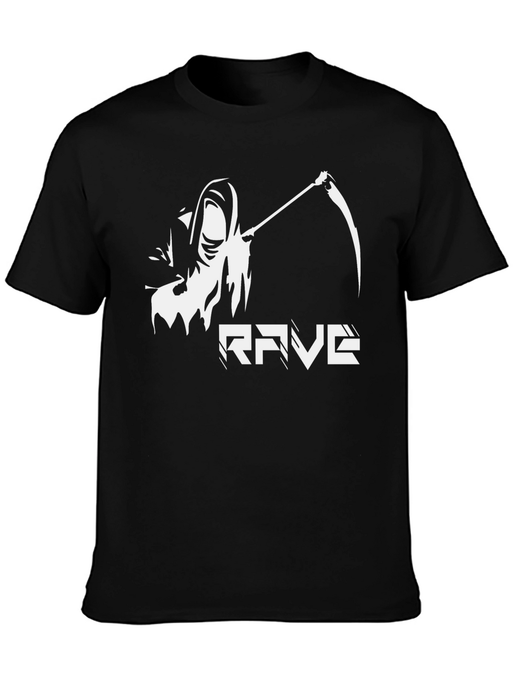 Rave Reaper Graphic T-Shirt - Black