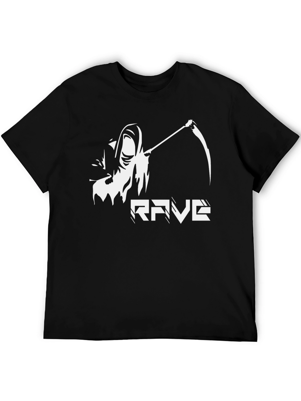Rave Reaper Graphic T-Shirt - Black