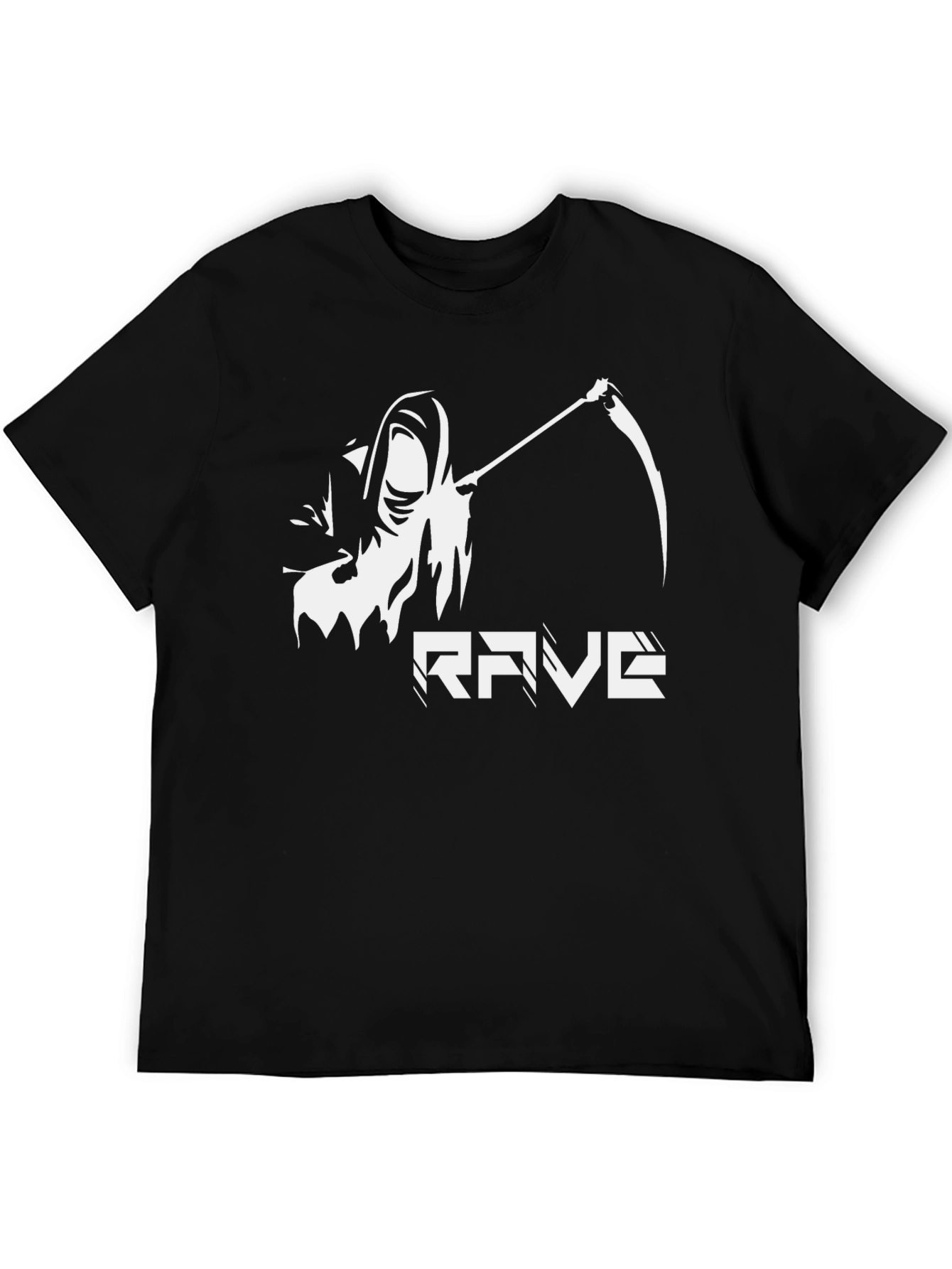 Rave Reaper Graphic T-Shirt - Black