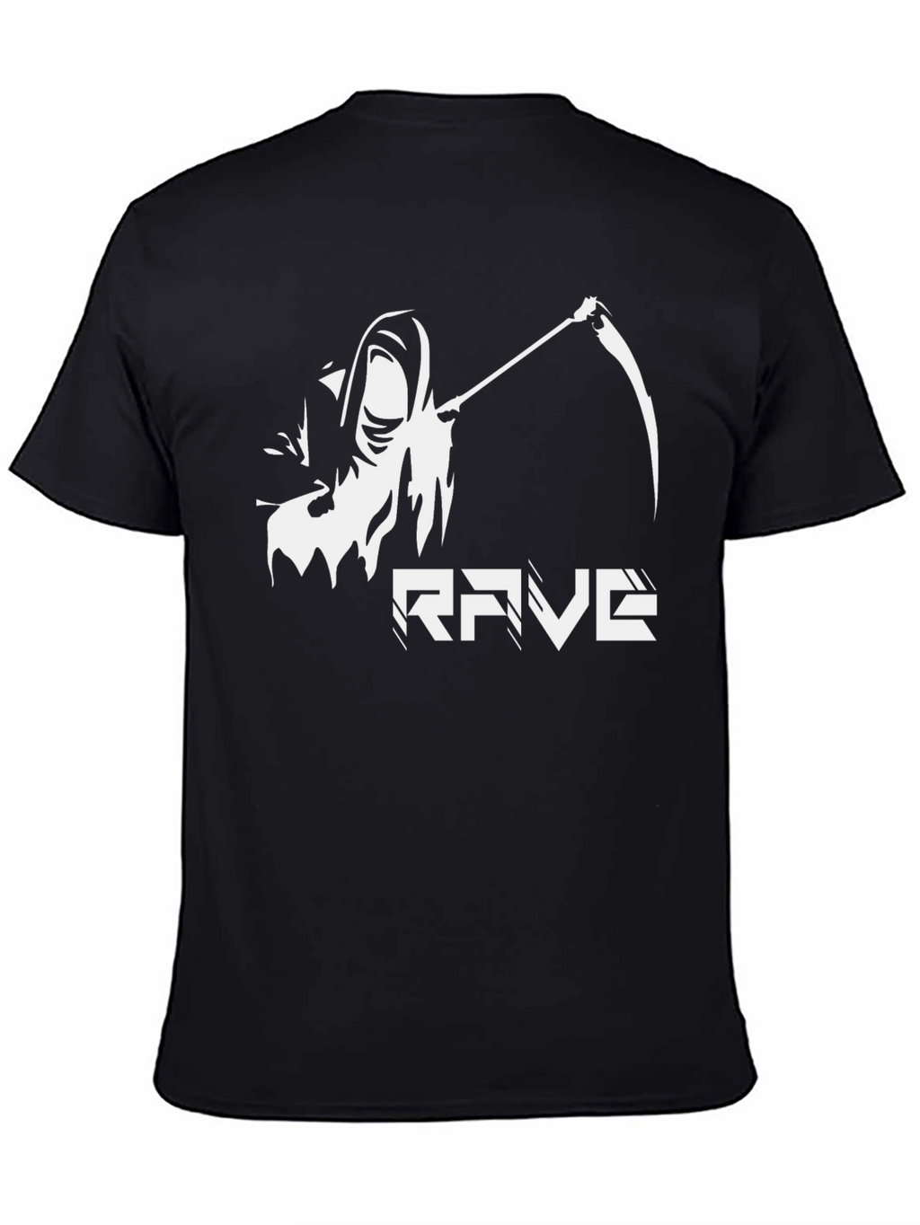 Rave Reaper Graphic T-Shirt - Black