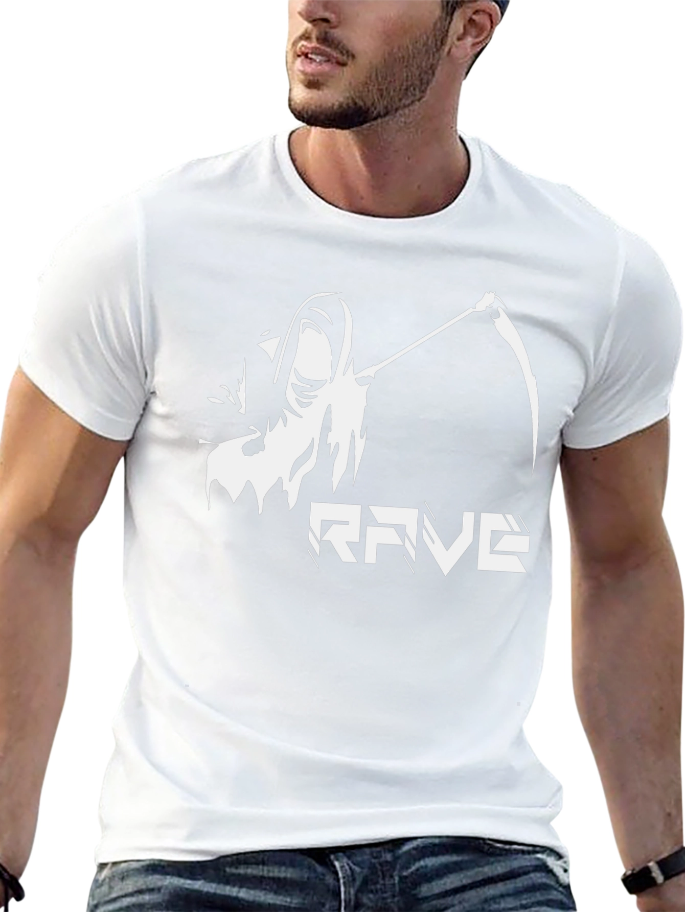 Rave Reaper Graphic T-Shirt - Black