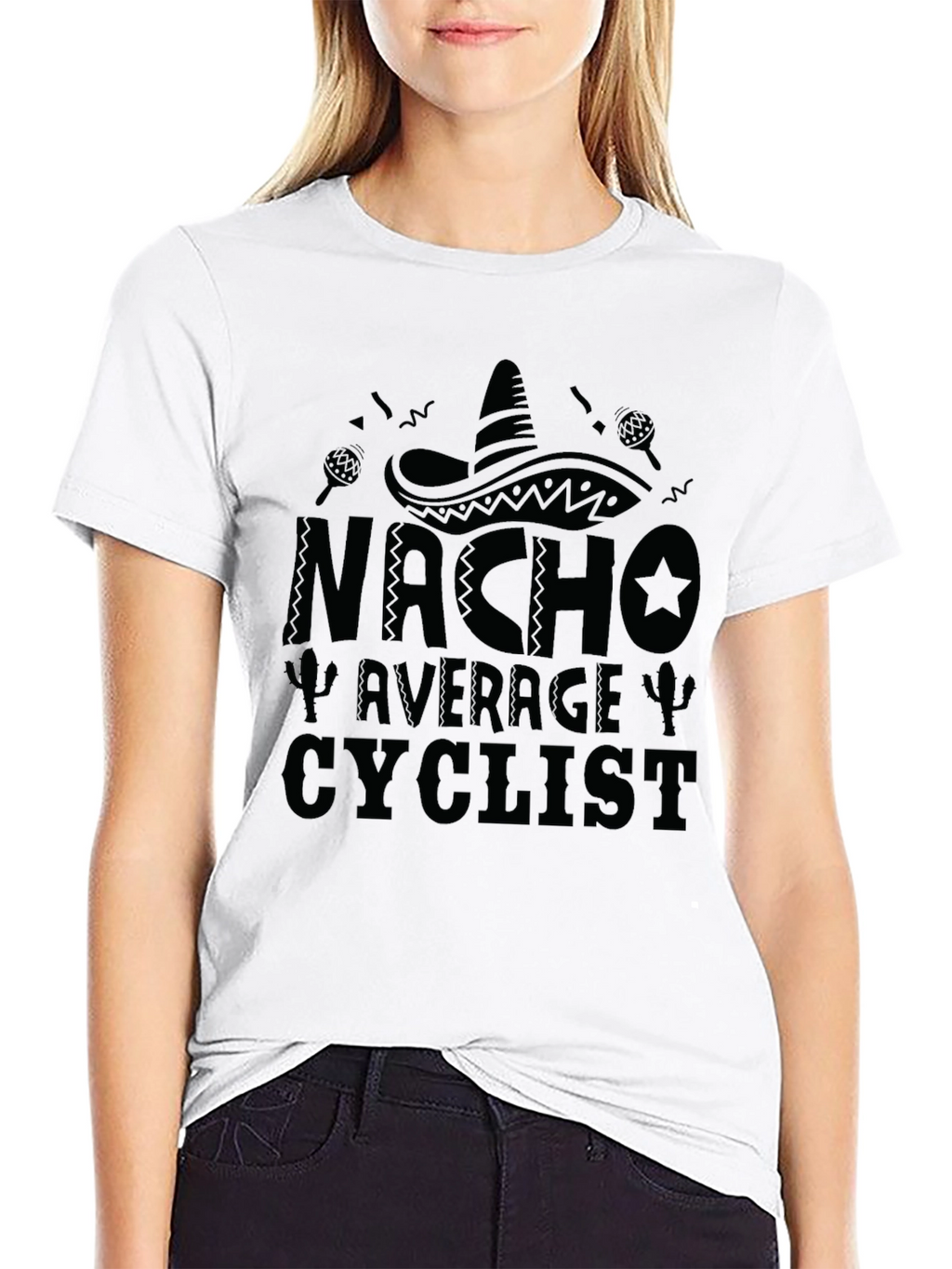 Nacho Average Cyclist Graphic T-Shirt