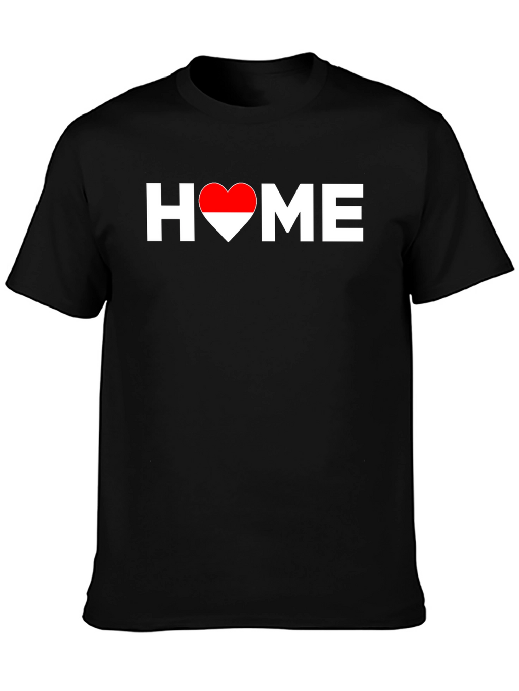 HOME Heart Graphic T-Shirt - Black