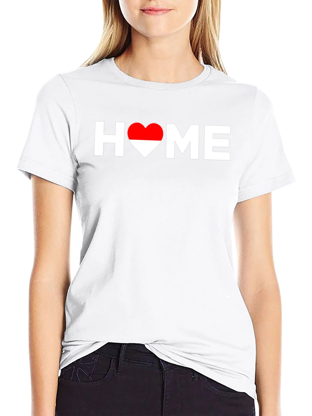 HOME Heart Graphic T-Shirt - Black
