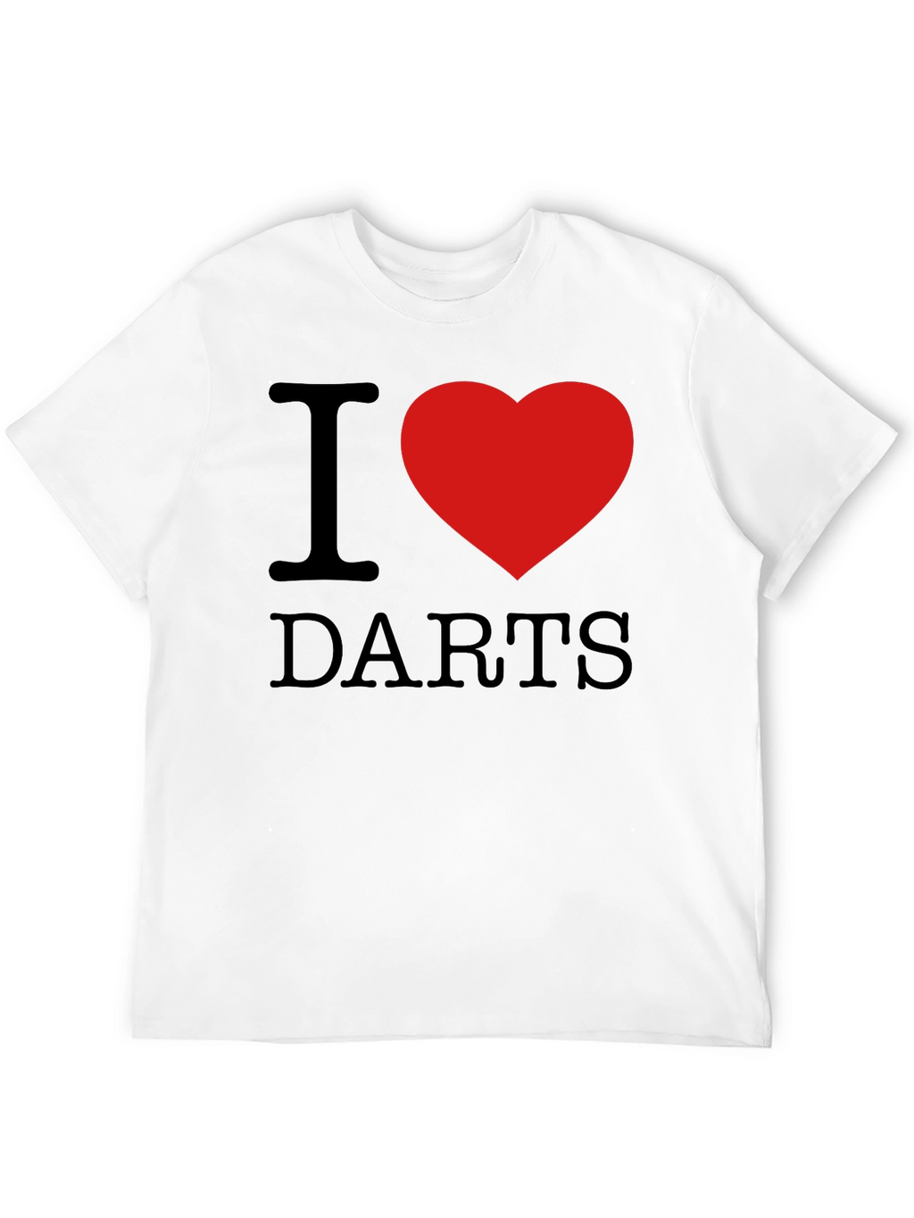 I Heart Darts Graphic Tee - Black Casual Shirt