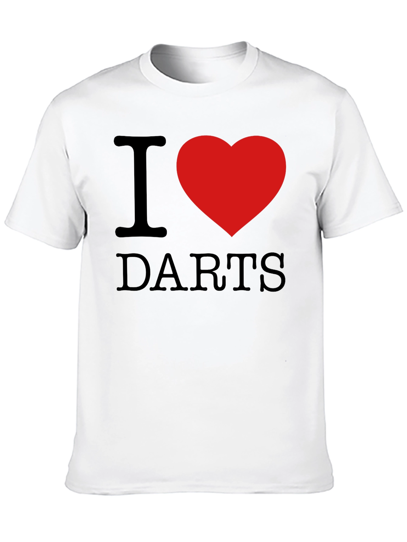 I Heart Darts Graphic Tee - Black Casual Shirt