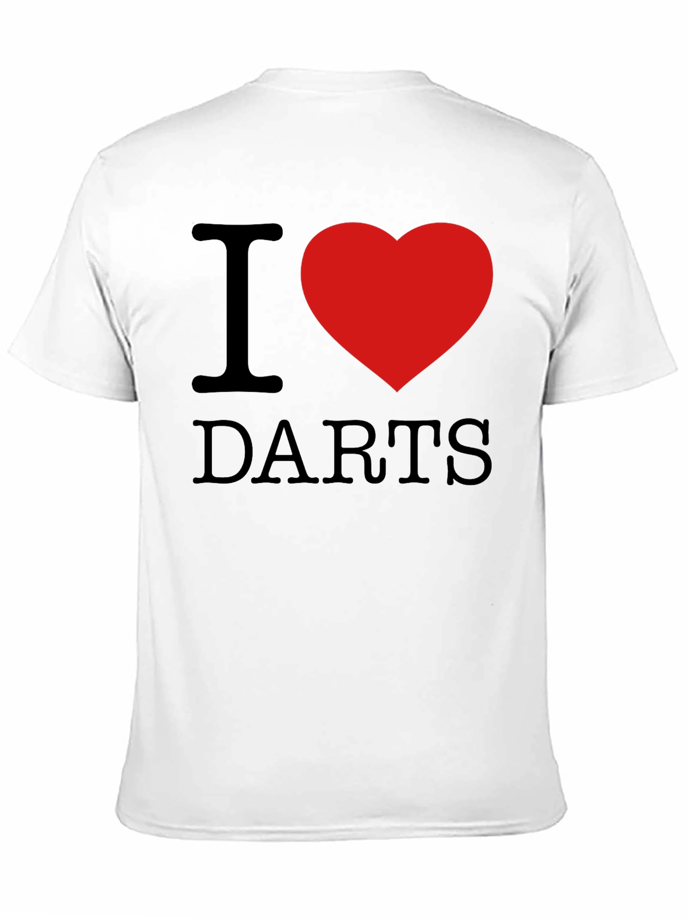I Heart Darts Graphic Tee - Black Casual Shirt