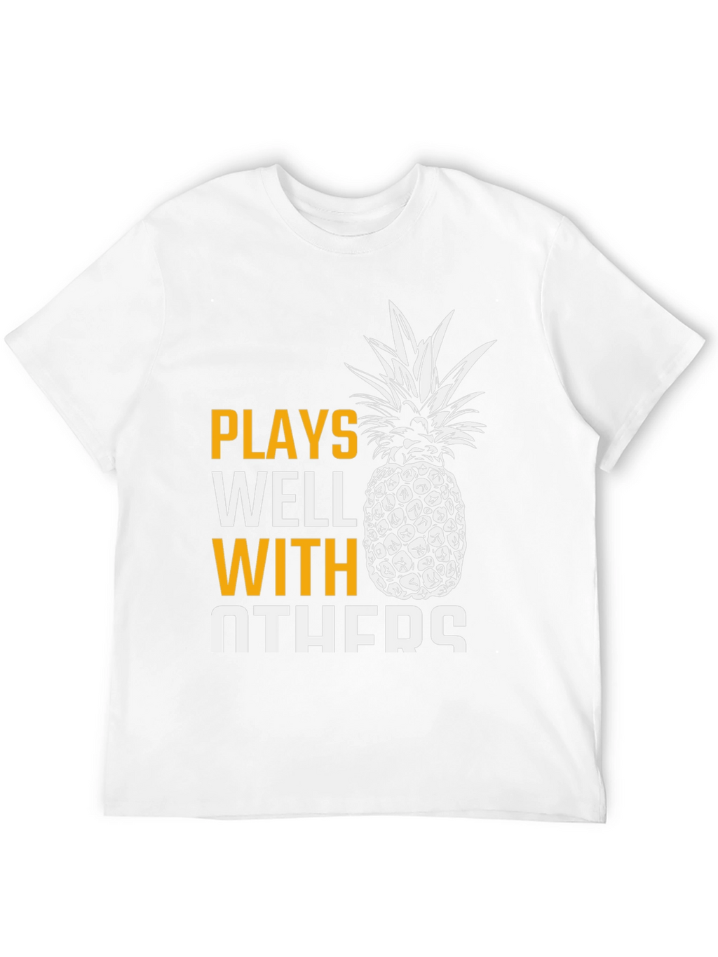 Plays Well With Others Pineapple Graphic T-Shirt