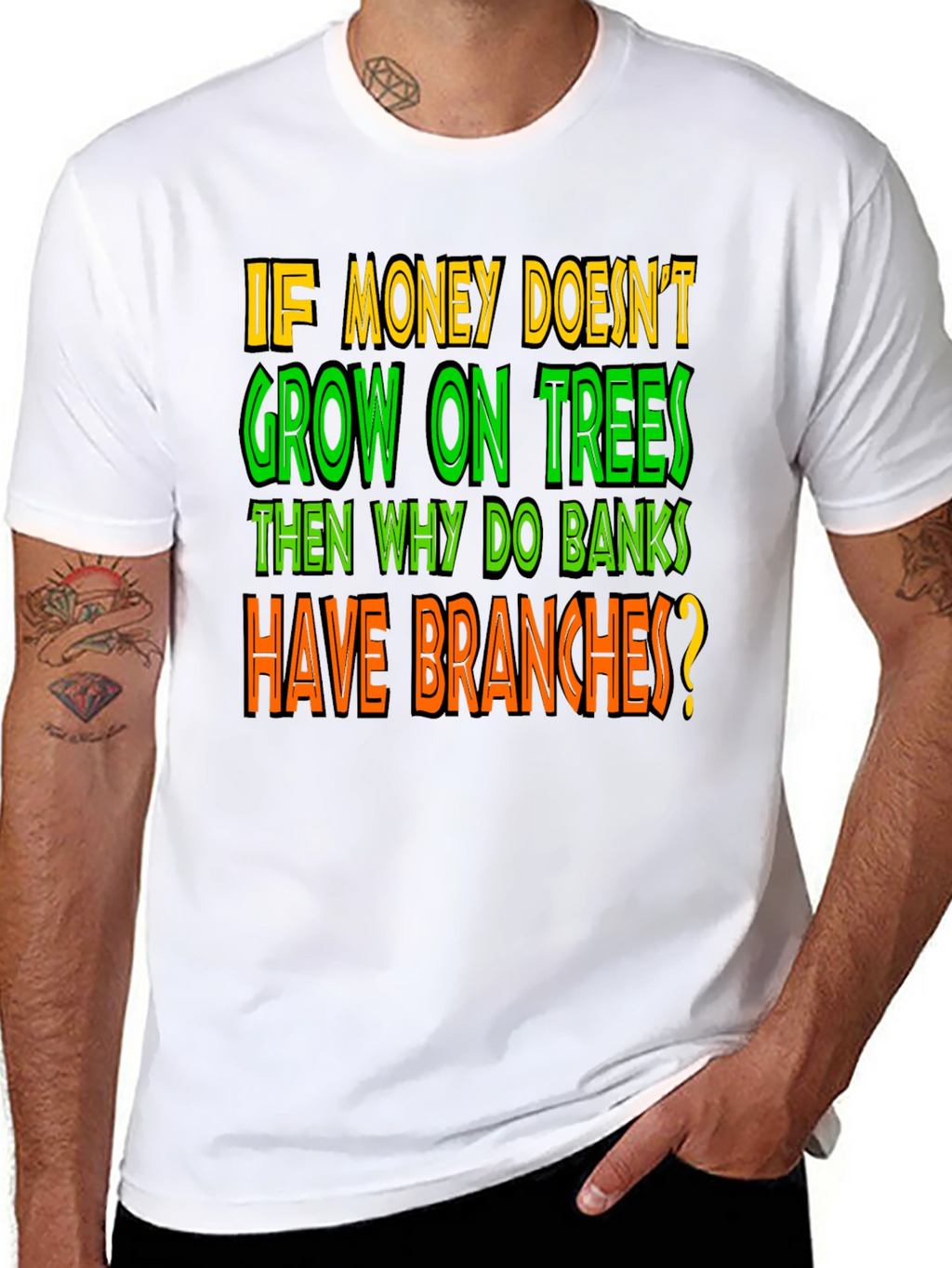 Funny Money on Trees Graphic T-Shirt