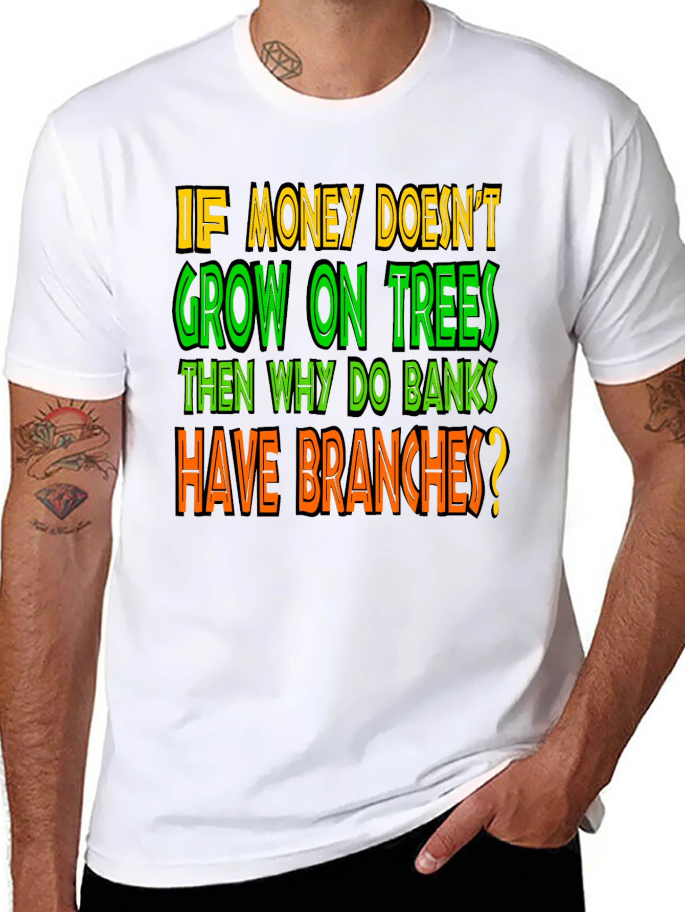 Funny Money on Trees Graphic T-Shirt