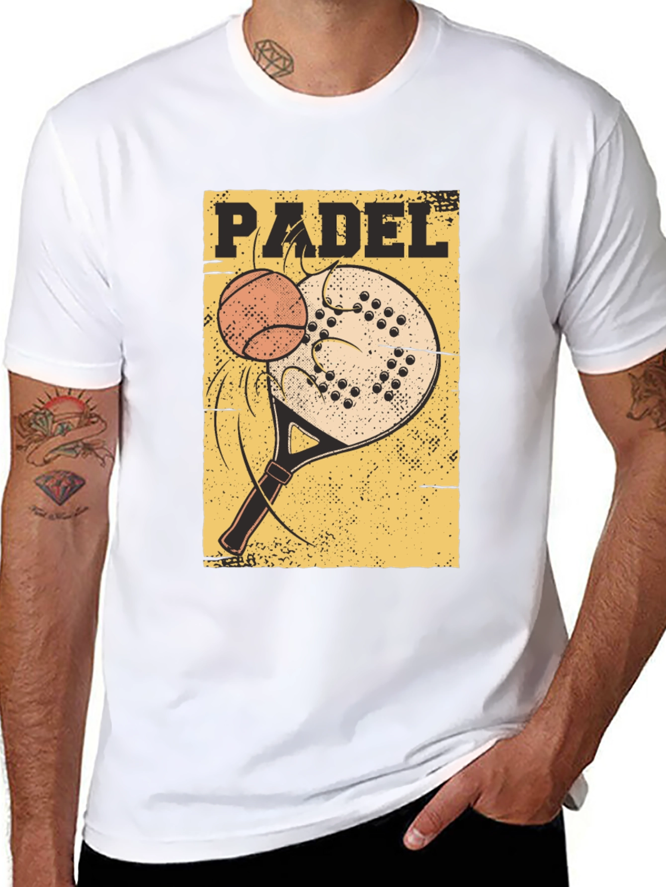 Padel Sport T-Shirt: Tennis Paddle Ball Graphic Tee