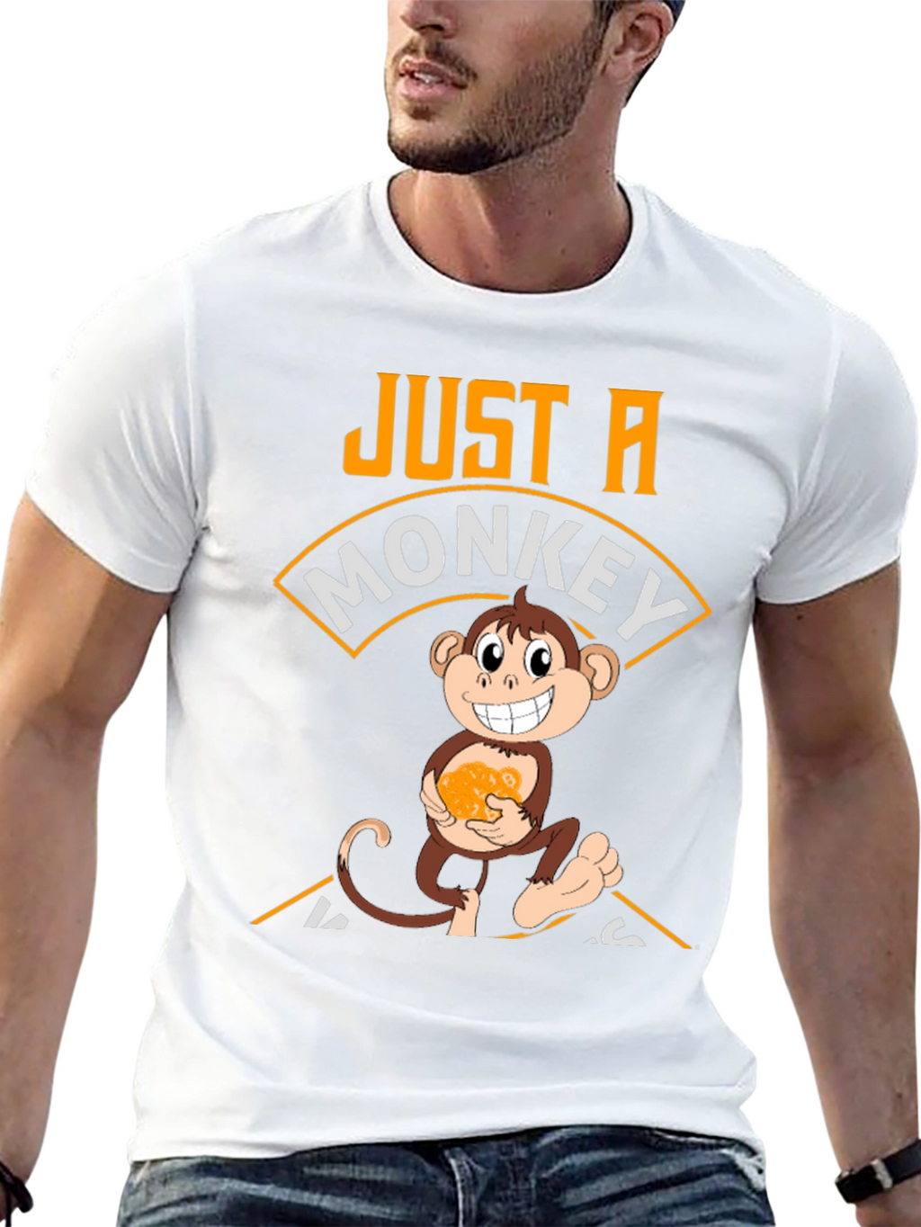Just A Monkey Who Loves Nanners T-Shirt