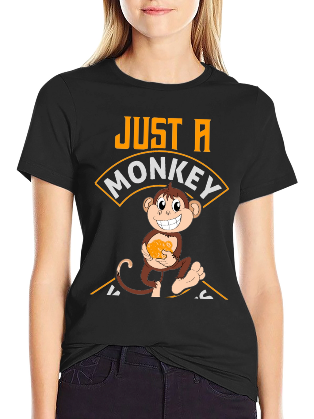 Just A Monkey Who Loves Nanners T-Shirt