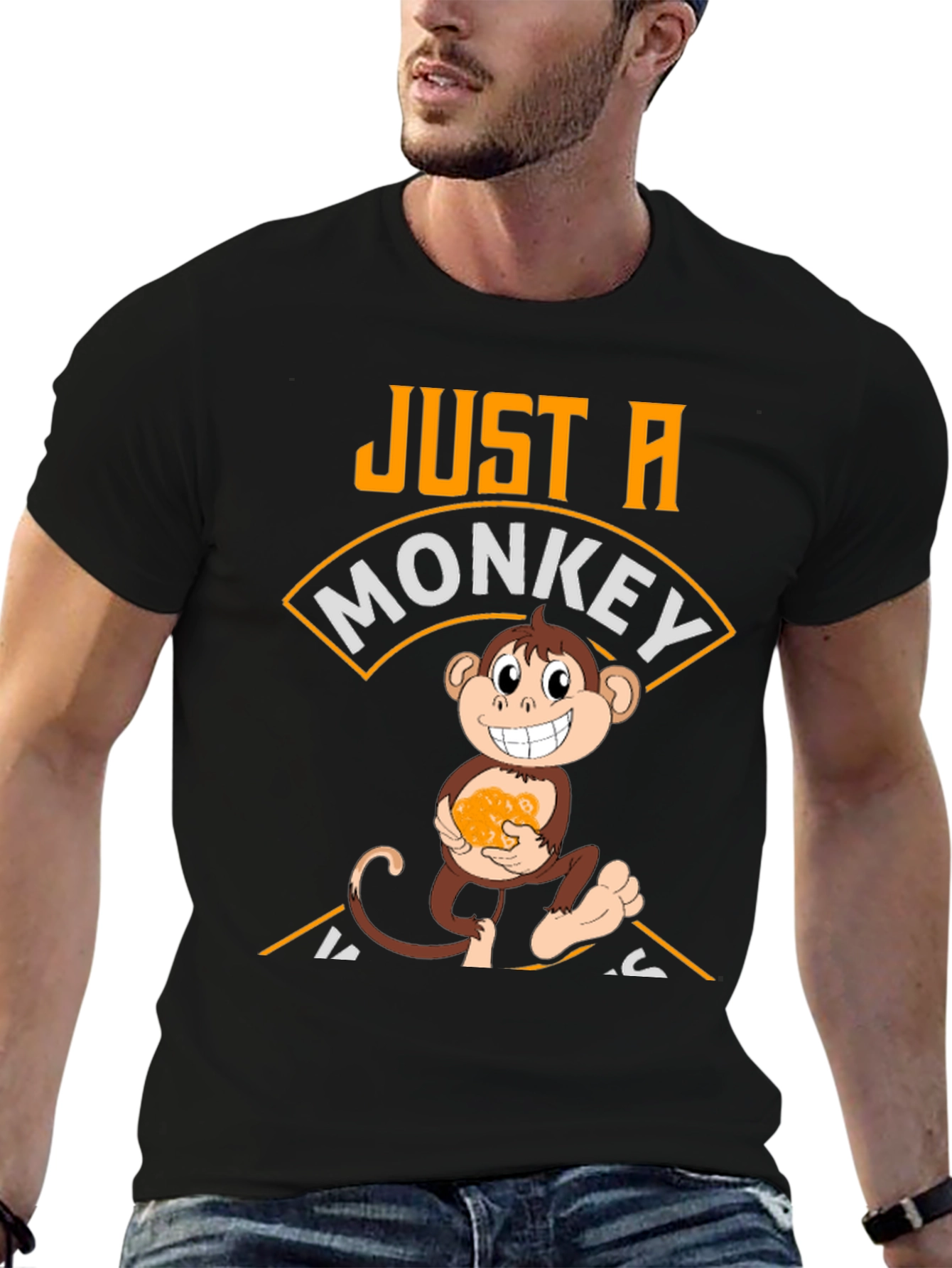 Just A Monkey Who Loves Nanners T-Shirt