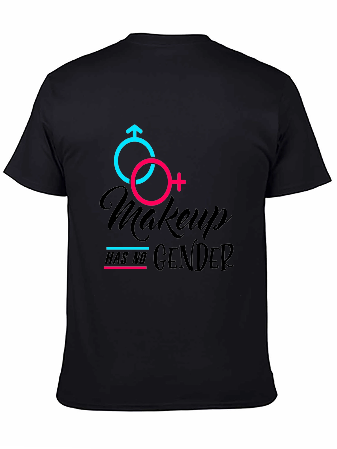 Makeup Has No Gender Black Tee