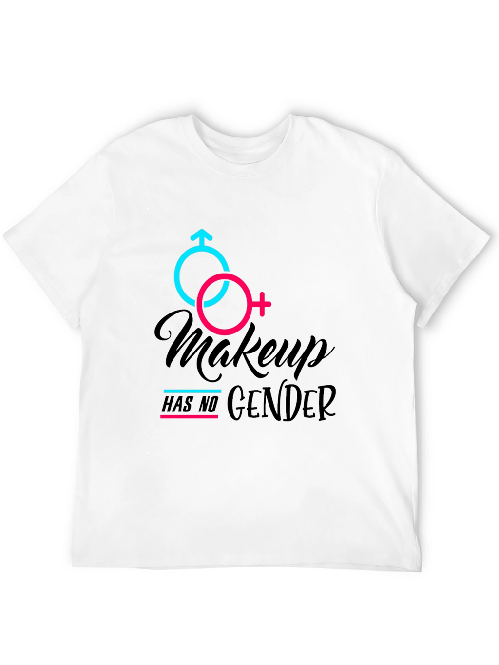 Makeup Has No Gender Black Tee