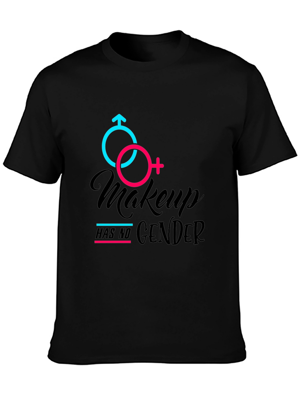 Makeup Has No Gender Black Tee