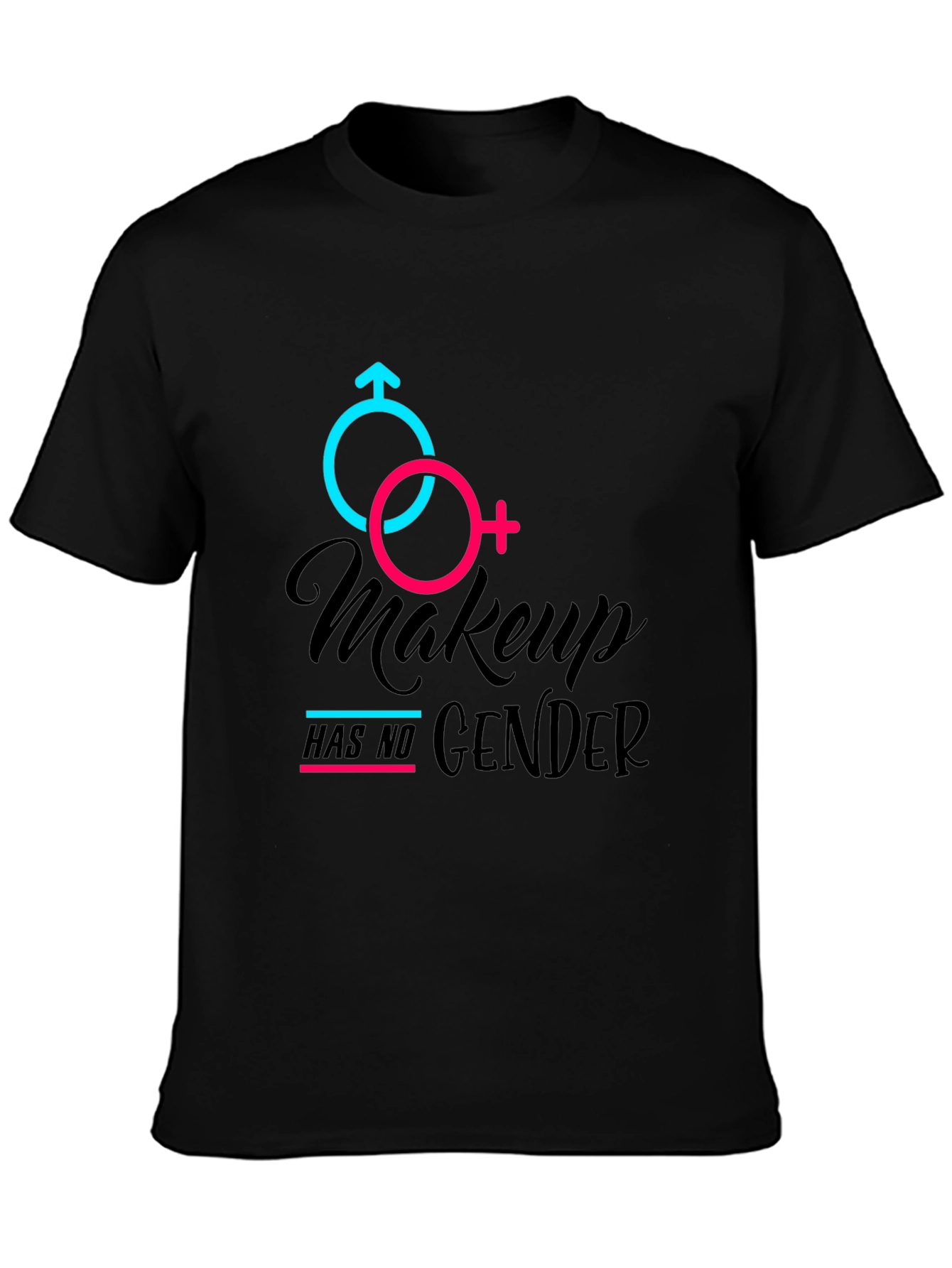 Makeup Has No Gender Black Tee