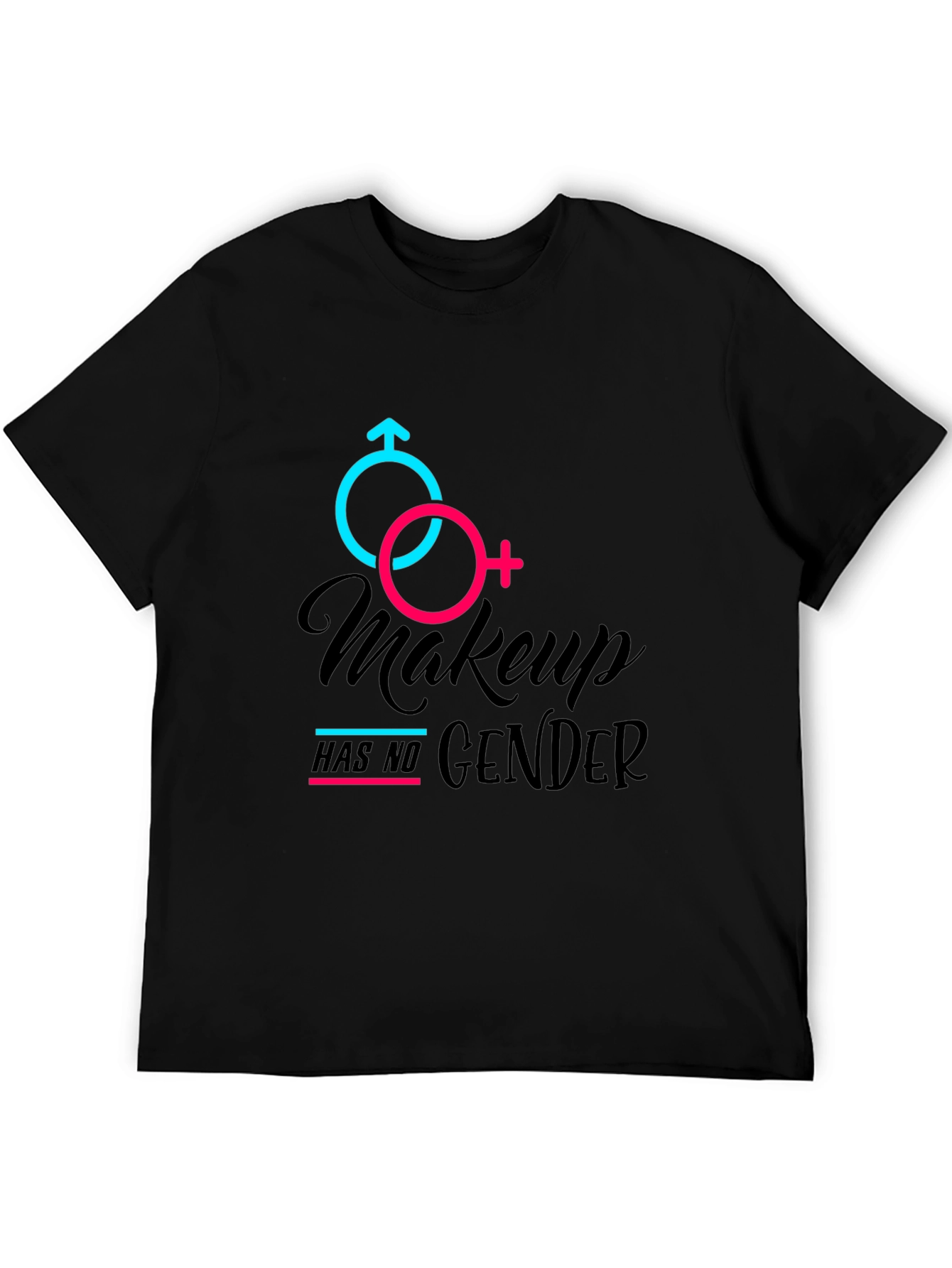 Makeup Has No Gender Black Tee