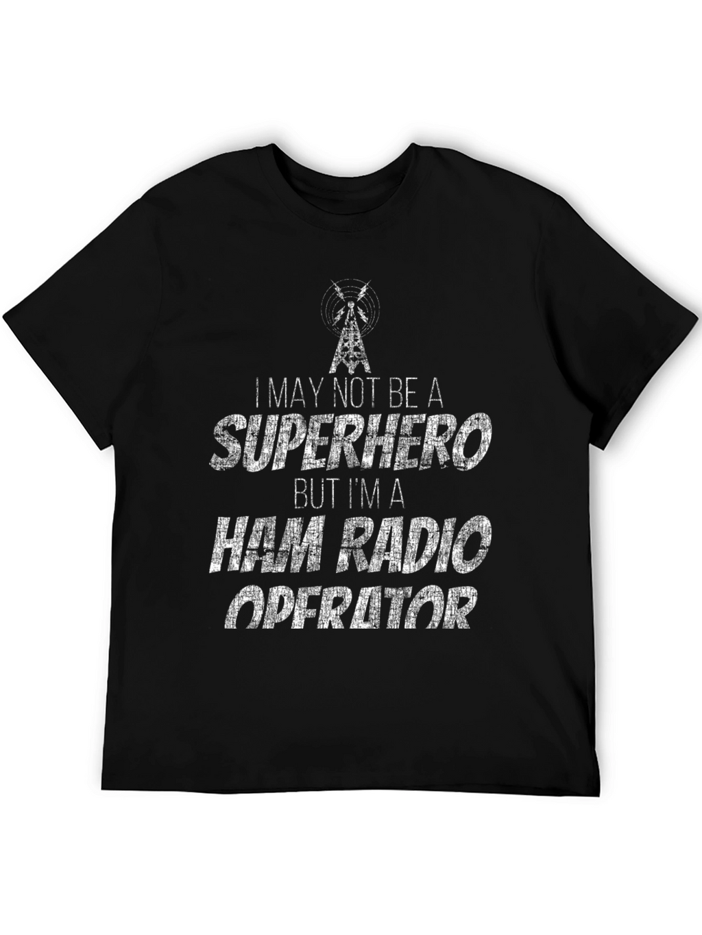 Ham Radio Operator T-Shirt - Superhero Style