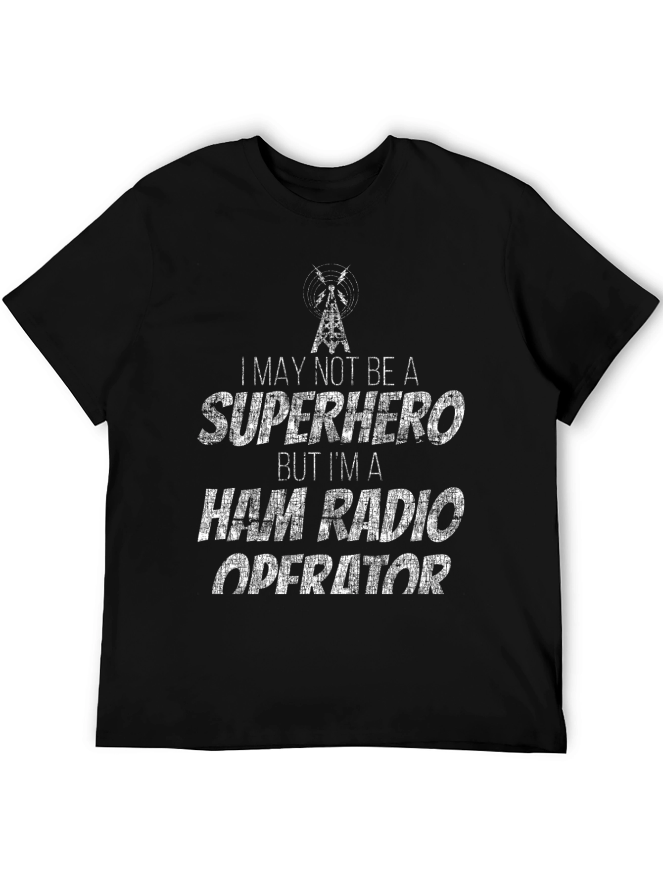 Ham Radio Operator T-Shirt - Superhero Style