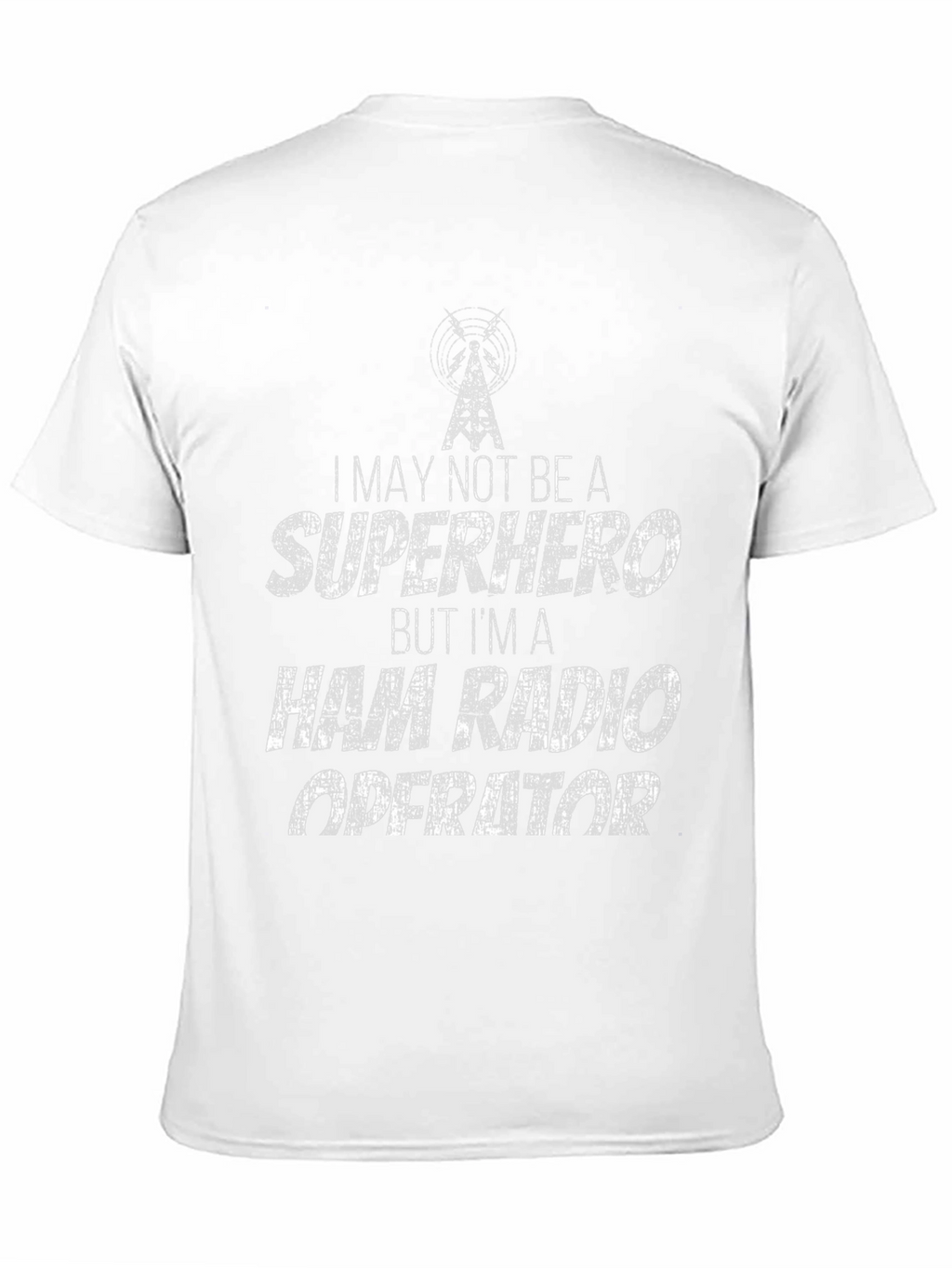 Ham Radio Operator T-Shirt - Superhero Style