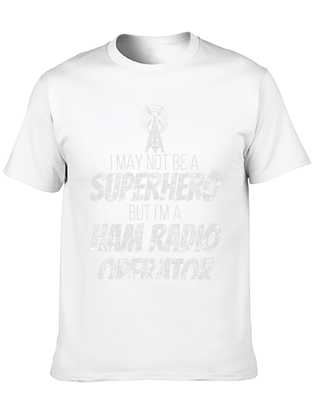 Ham Radio Operator T-Shirt - Superhero Style