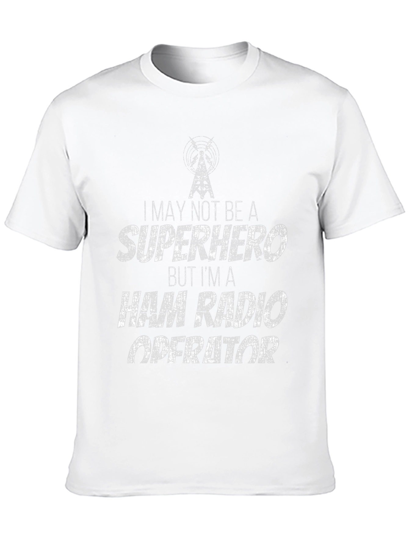 Ham Radio Operator T-Shirt - Superhero Style